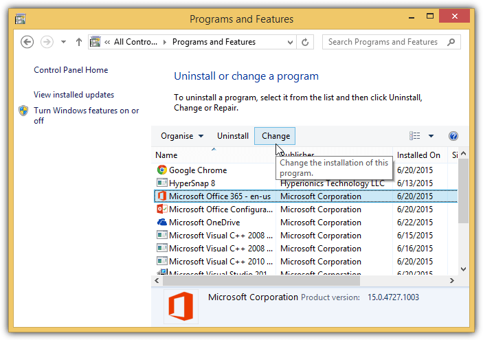 Repair Microsoft Office 2007 Installation